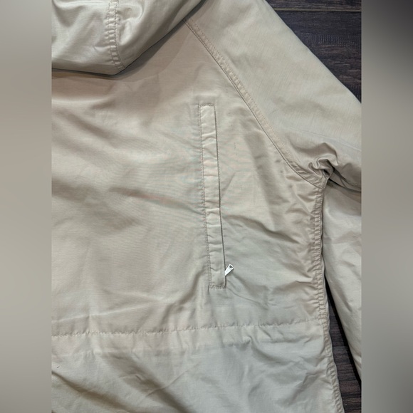 Beige Mountain Trails Plaid Lined Parka Jacket L - Picture 15 of 16